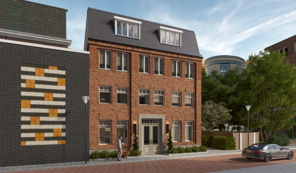 Bakstenen appartementen complex